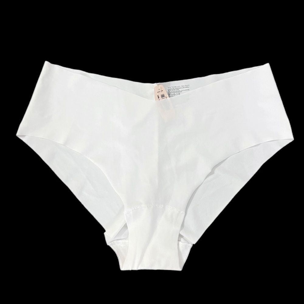 Victorias Secret No Show Seamless Supersoft stretchy Hiphugger Panty White L